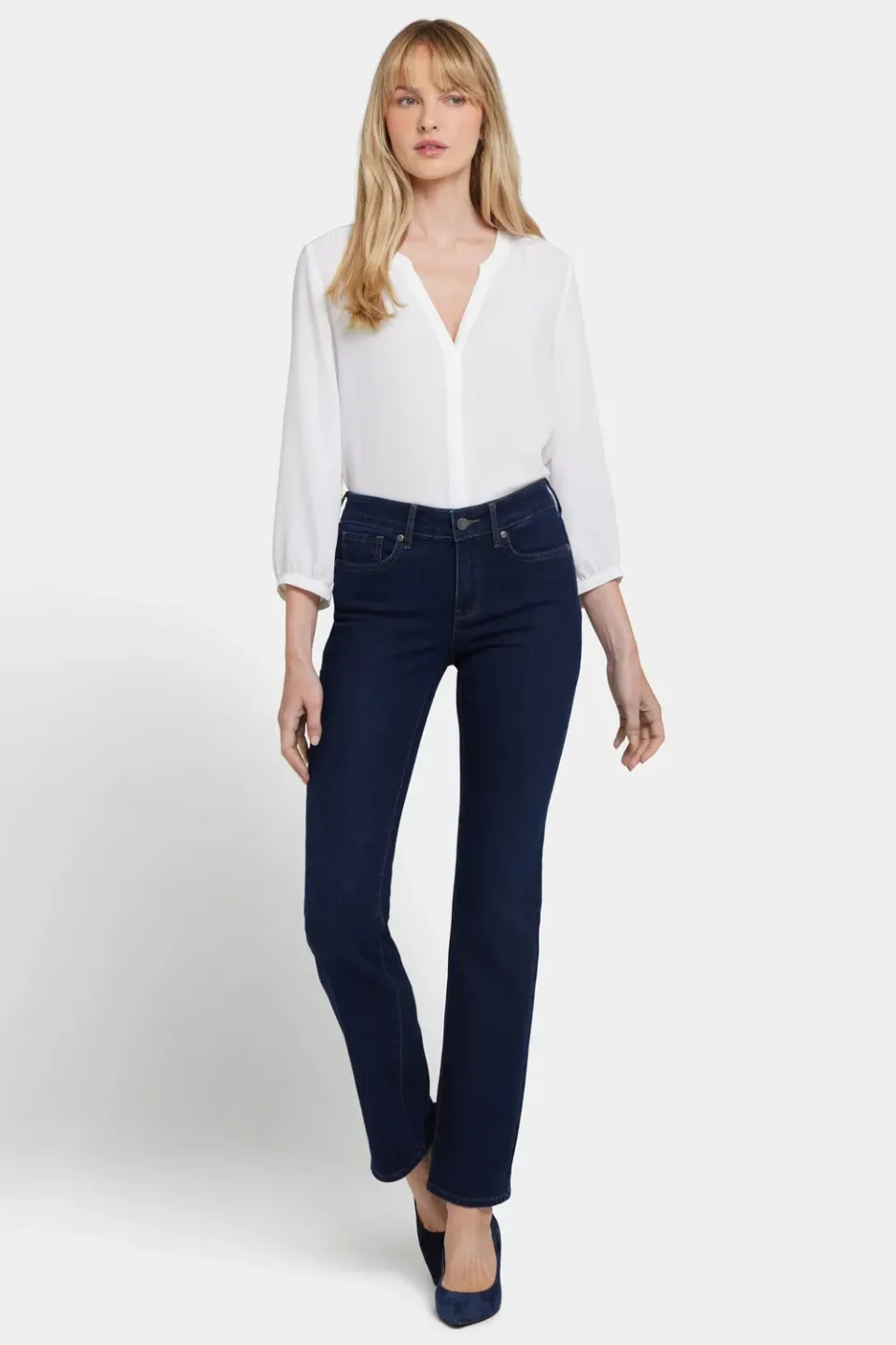 NYDJ Marilyn Straight Jeans Burbank Wash gerade