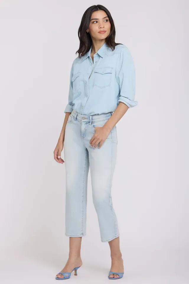 NYDJ Piper Relaxed Crop Jeans Desert Shoreline locker