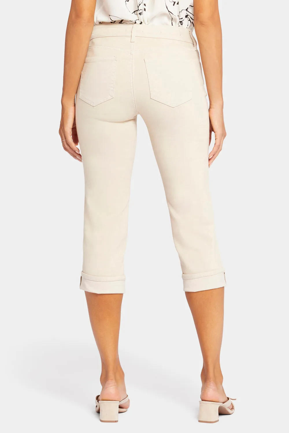 NYDJ Marilyn Straight Petite-Crop-Jeans Feather beige