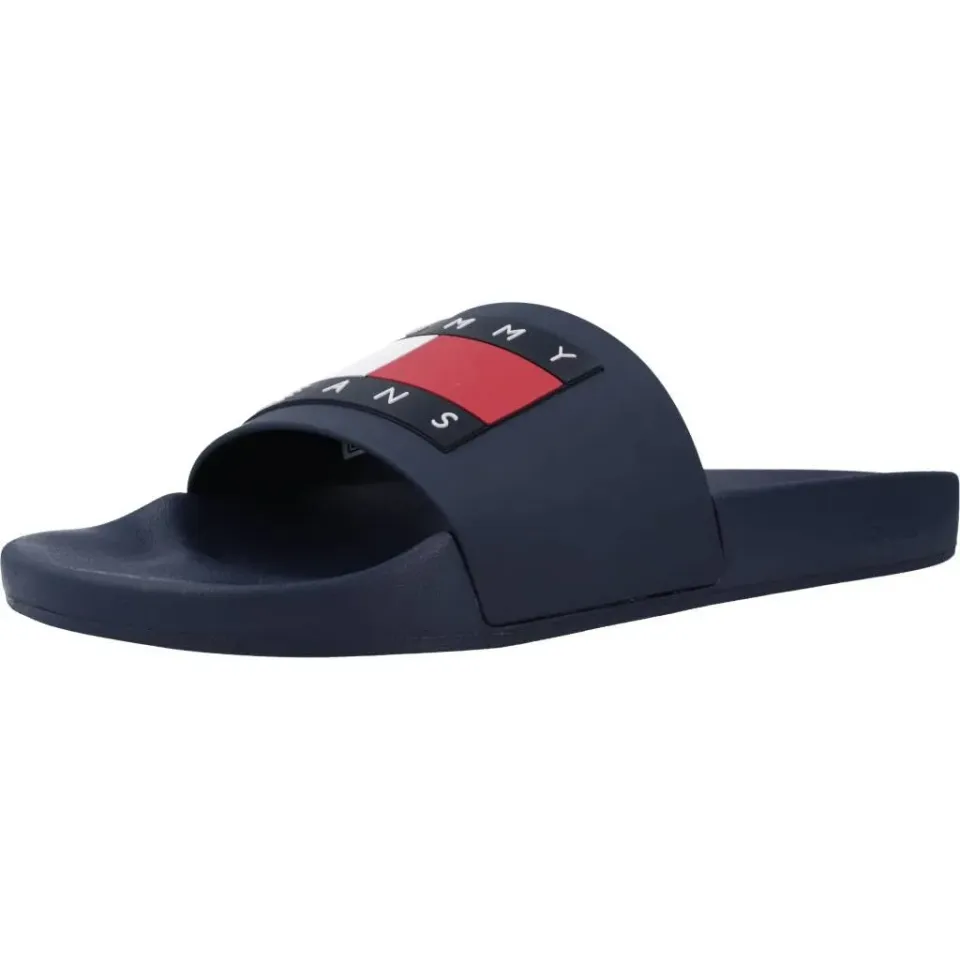 Tommy Jeans Badelatschen Blau Herren 42