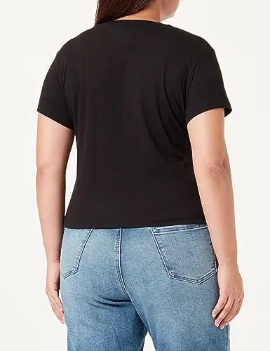 Tommy Jeans Logo T-Shirt Damen Kurzarm XL Tall