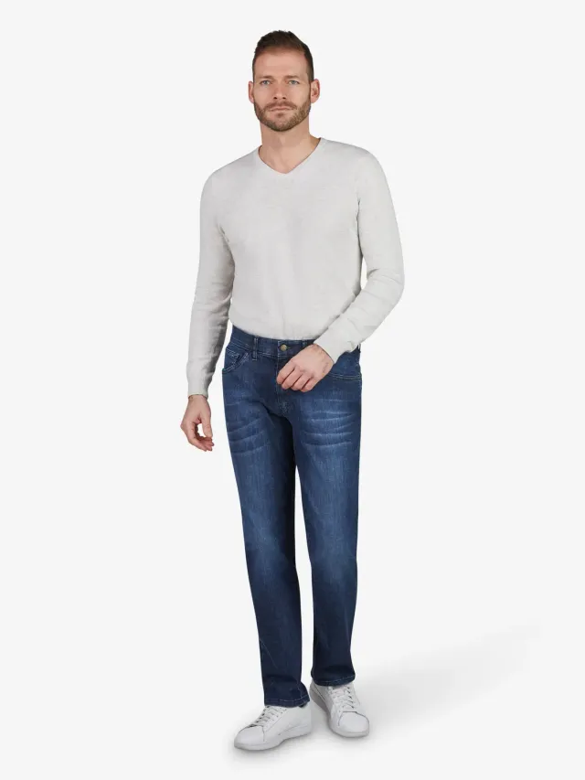 Club of Comfort Alex 7915 Jeans blau Tapered Fit