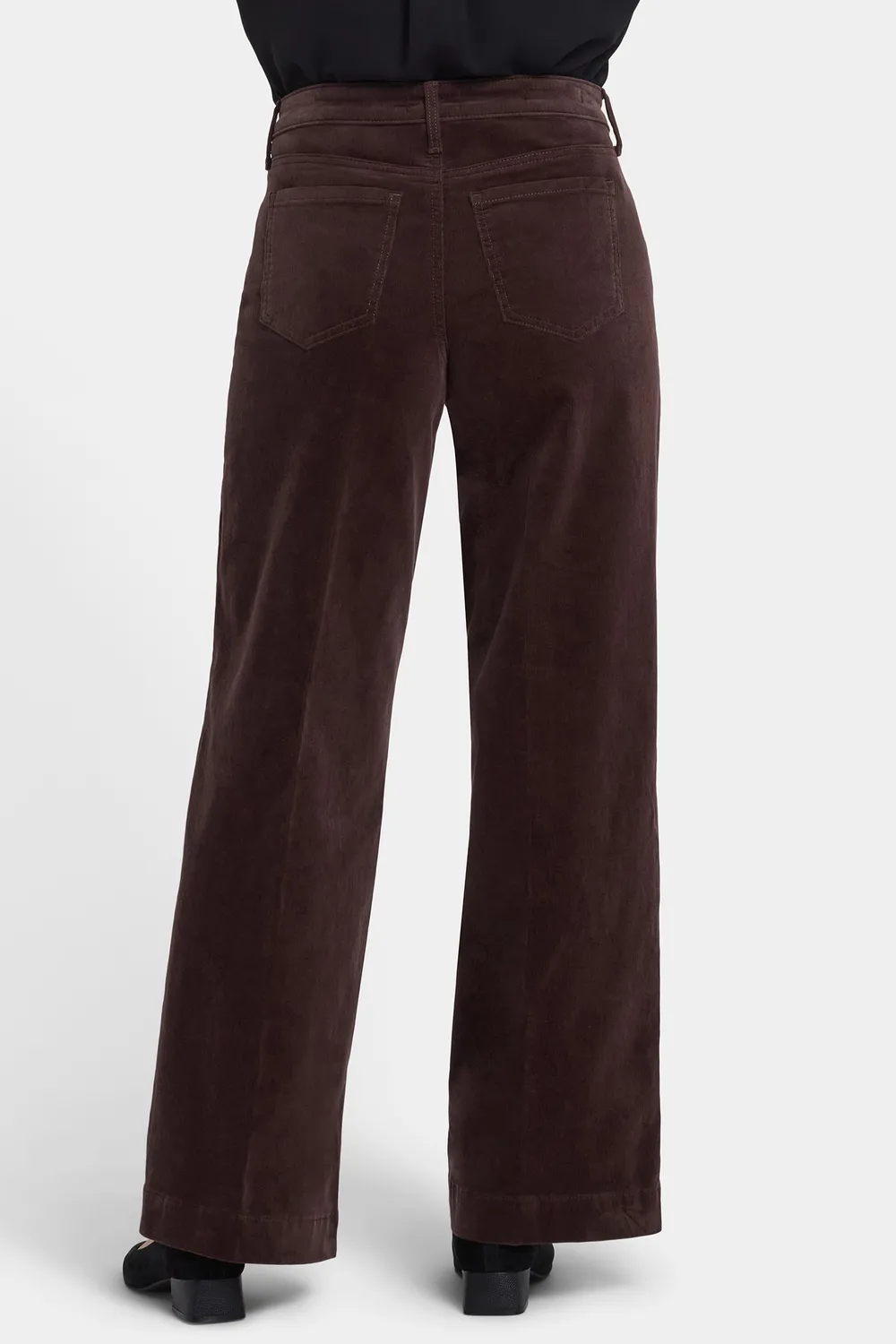 NYDJ Teresa Wide Leg Hose Bitter Chocolate Cord