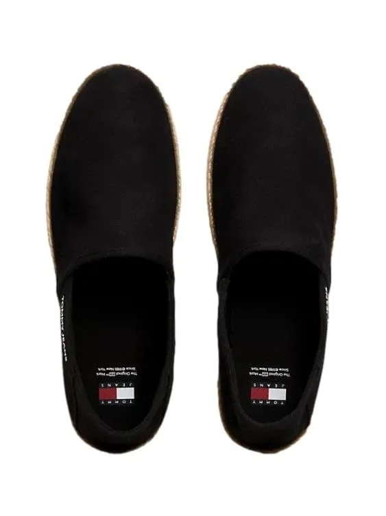 Tommy Jeans Espadrilles Stoffschuhe Schwarz Gr.46 luftig