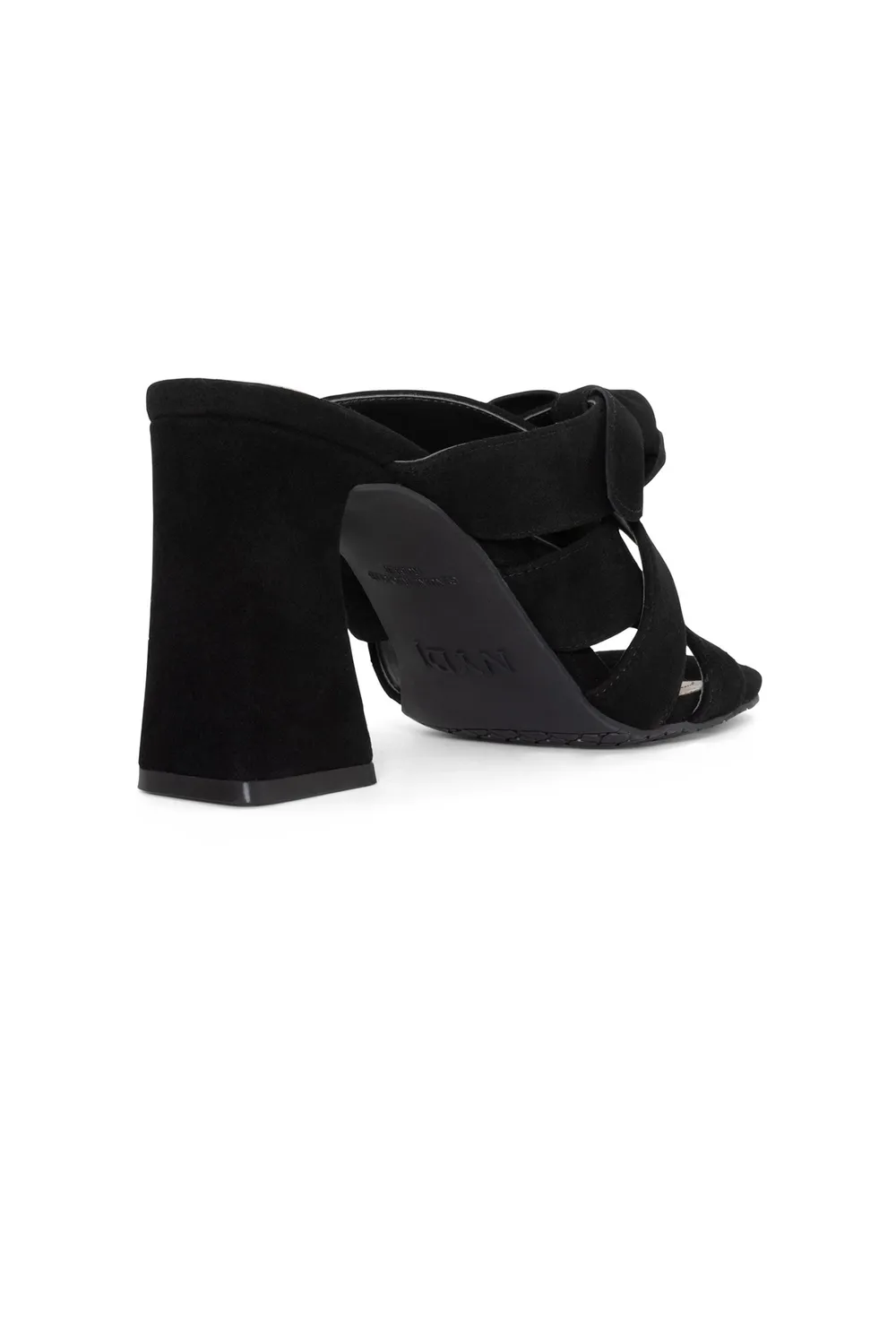 NYDJ Loreri Mule Sandalen Schwarz Blockabsatz