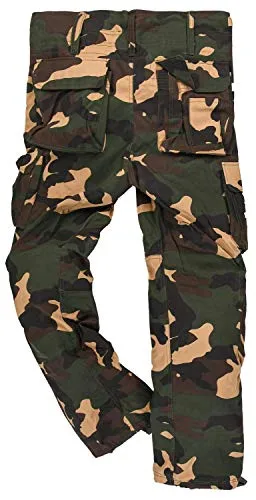 Alessandro Salvarini AS078 Cargohose lang Baumwolle mit Taschen