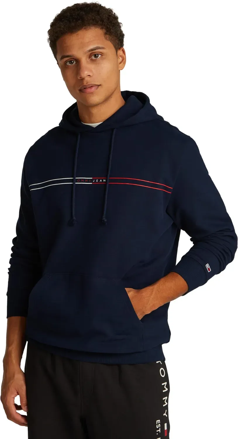 Tommy Jeans Entry Graphic Hoodie Herren Kapuzenpullover Navy L