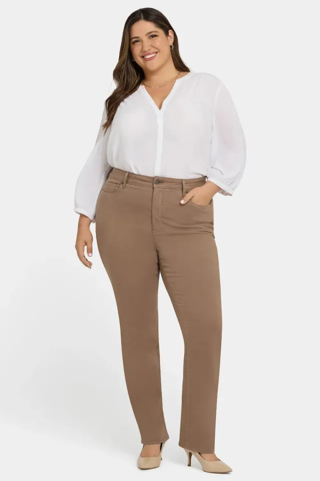 NYDJ Marilyn Straight Plus Jeans Elmwood