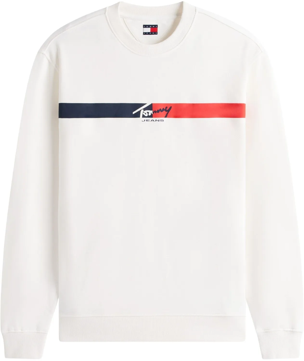 Tommy Jeans TJM Sign Stripe DM0DM23019 Sweatshirt schwarz
