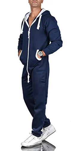 Alessandro Salvarini AS-039 Jumpsuit Trainingsanzug Herren elastisch