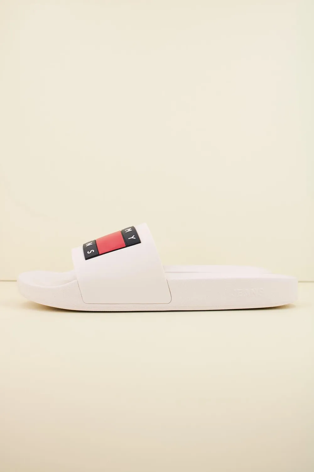 Tommy Jeans Pool Slide Herren Badelatschen 42 Ecru
