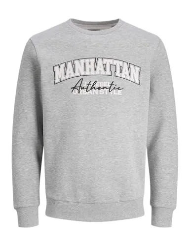 JJ Rebel Jrebnewyork Herren Sweatshirt Crew Neck Grün