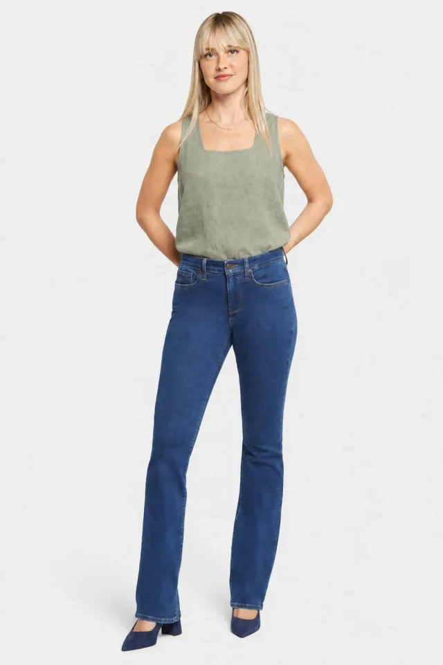 NYDJ Barbara Bootcut Petite Jeans Quinn blau
