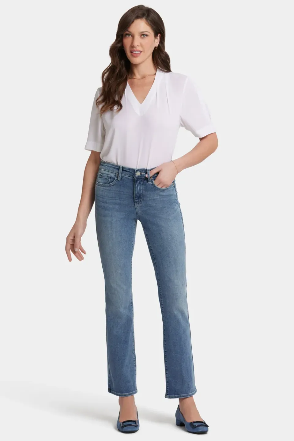 NYDJ Barbara Bootcut Jeans Petite Heyburn Wash