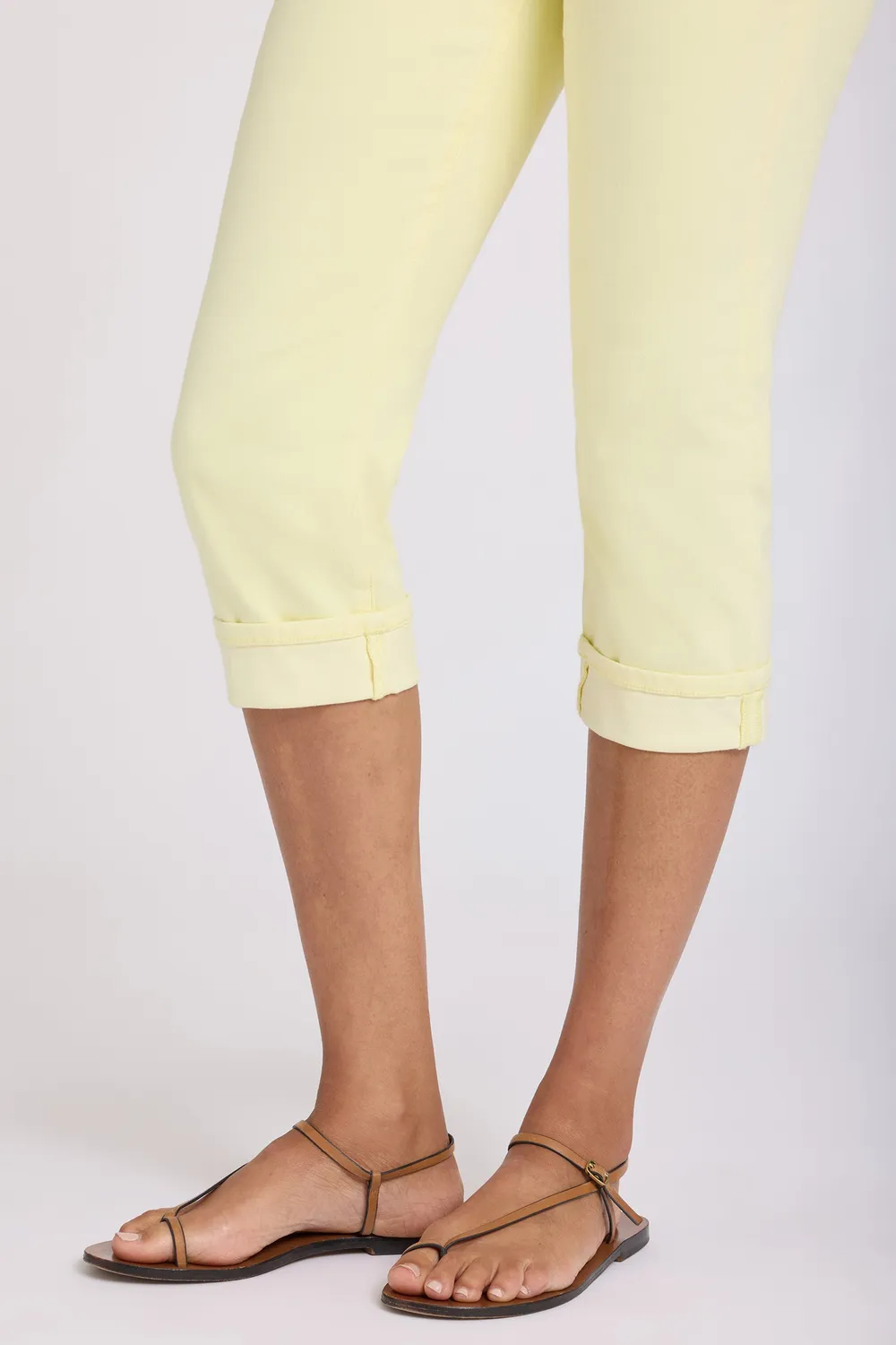 NYDJ Marilyn Straight Crop Jeans Chardonnay cropped