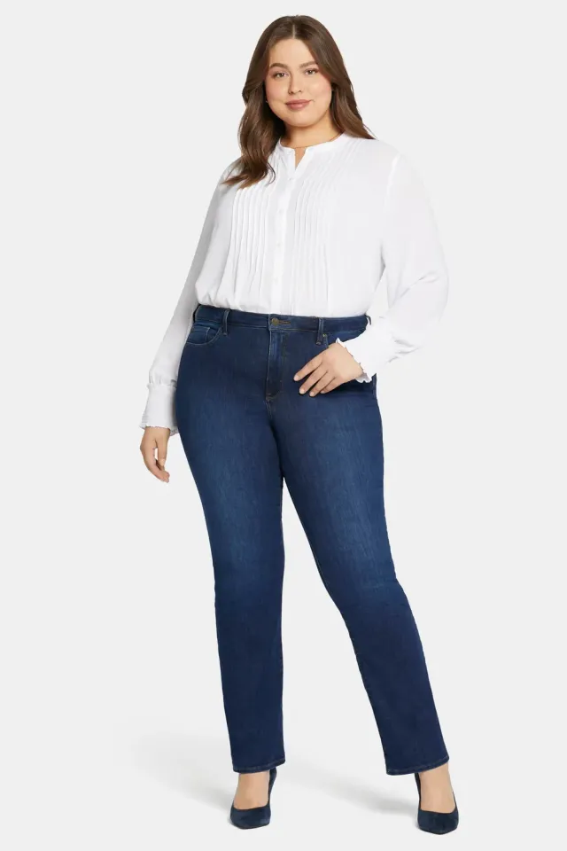 NYDJ Barbara Bootcut Jeans Plus Cooper blau