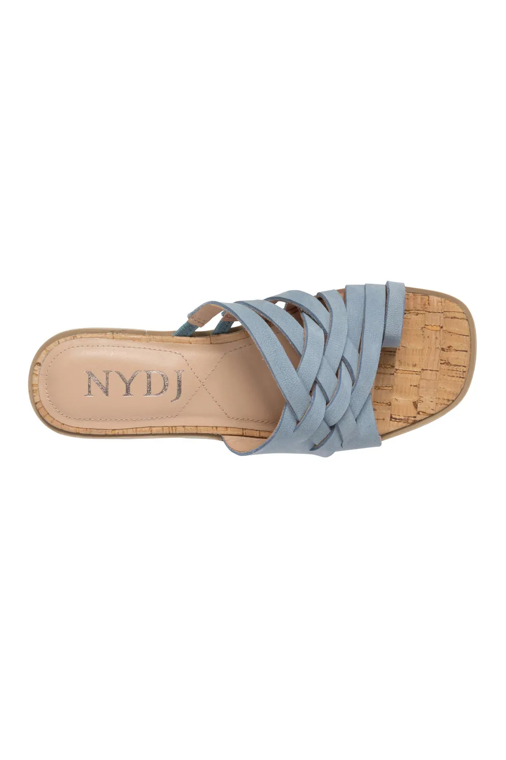 NYDJ Reesie Keil-Sandalen Blue Sky