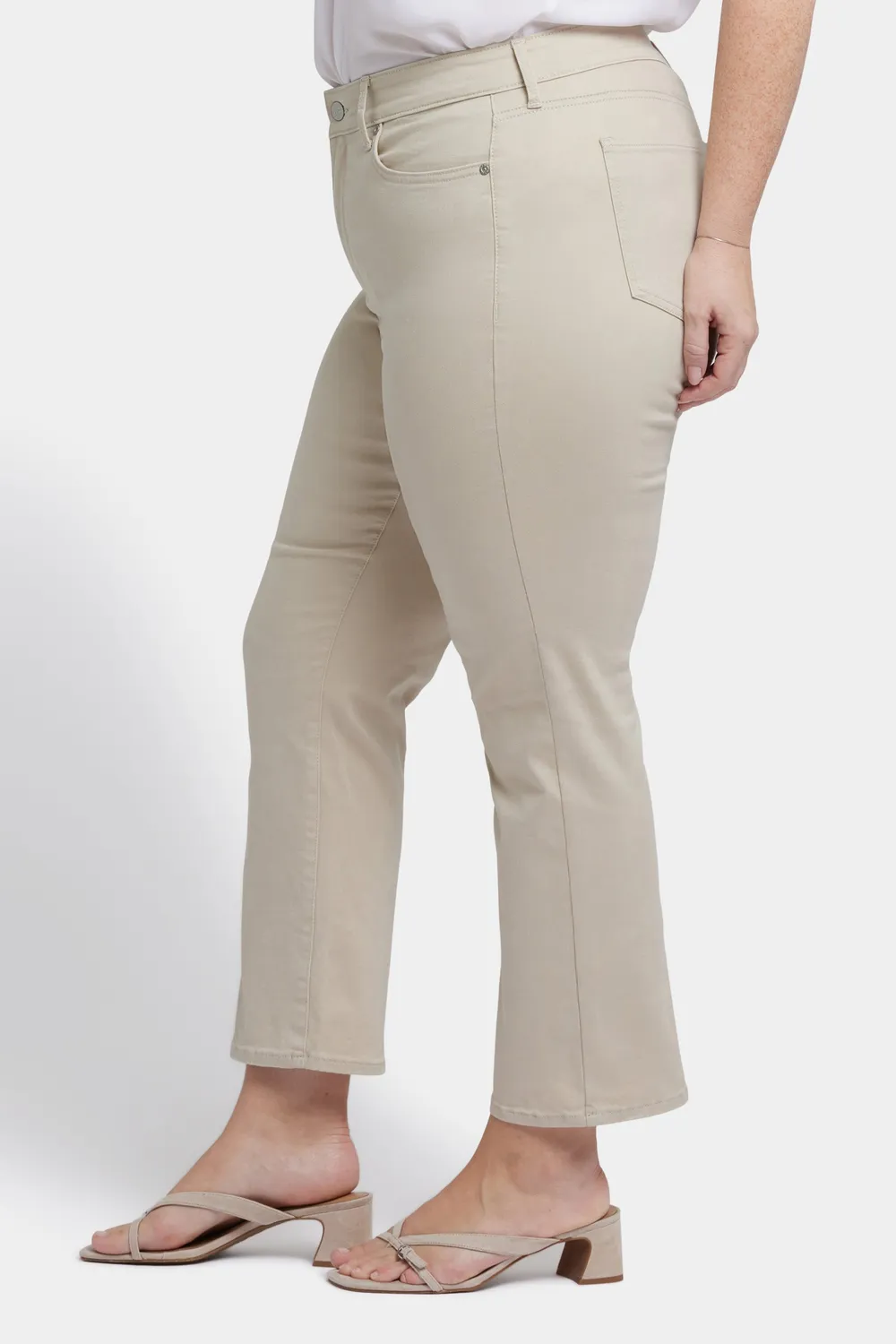 NYDJ Marilyn Straight Plus Jeans Feather Stretch