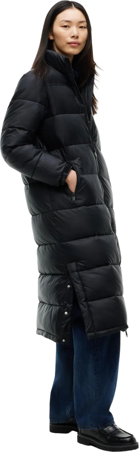 Tommy Jeans Maxi Steppmantel Damen Kapuze schwarz XL