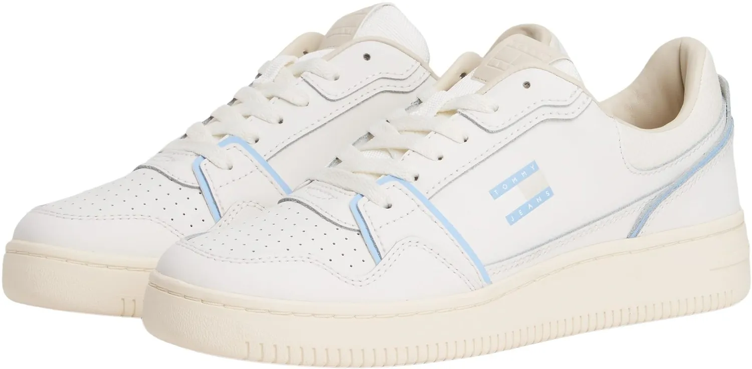 Tommy Jeans Cupsole Retro Basket Low Top Sneaker weiß