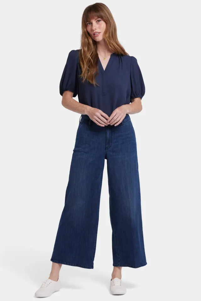 NYDJ Mona Wide Leg Trouser Jeans Ibiza Blues