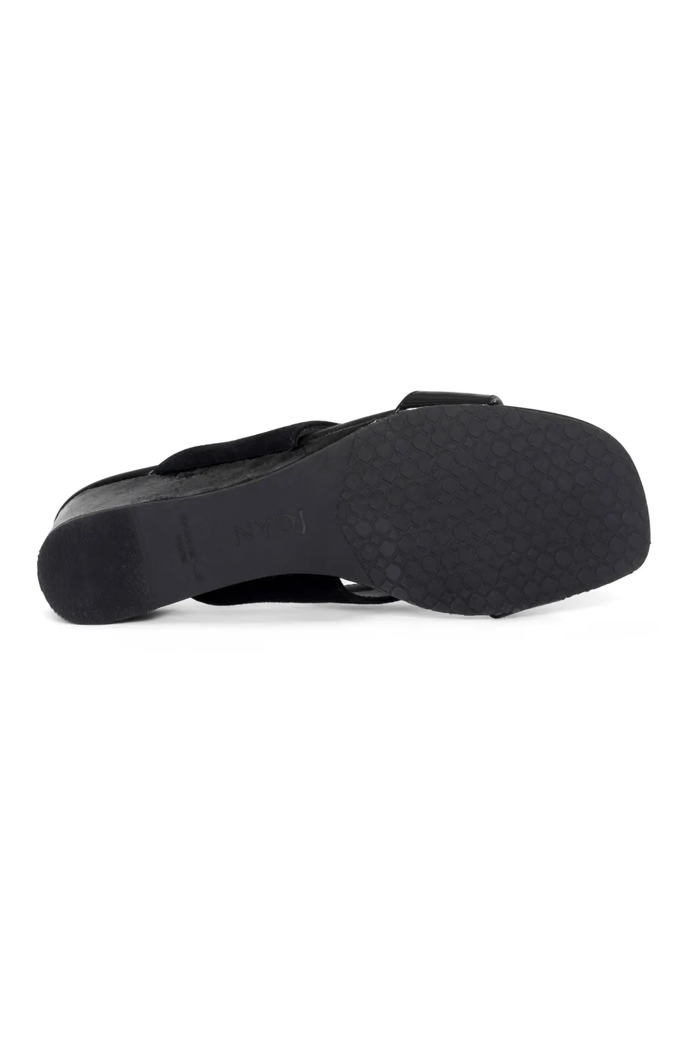 NYDJ Contessa Wedge Sandalen Schwarz Keilabsatz