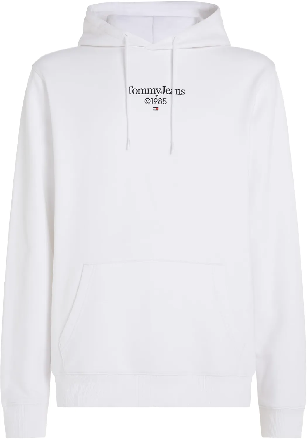 Tommy Jeans Herren Hoodie mit Kapuze Weiß Baumwolle