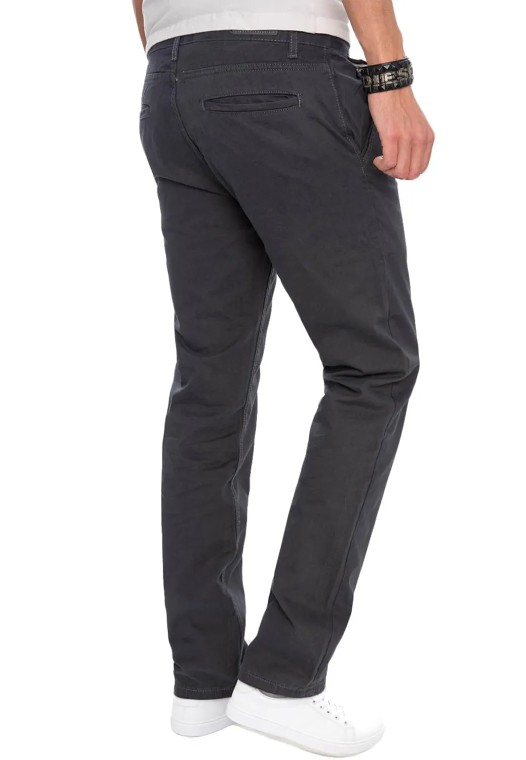 Alessandro Salvarini AS-016 Chino Herren dunkelblau Regular Fit