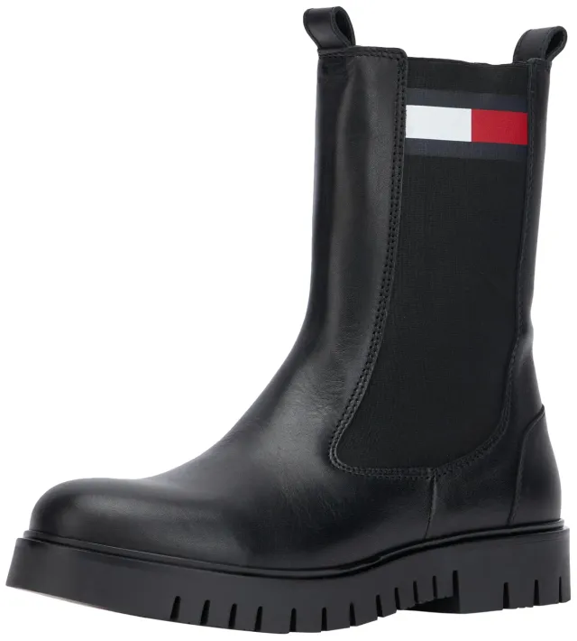 Tommy Jeans Chelsea Boots Leder Damen 39