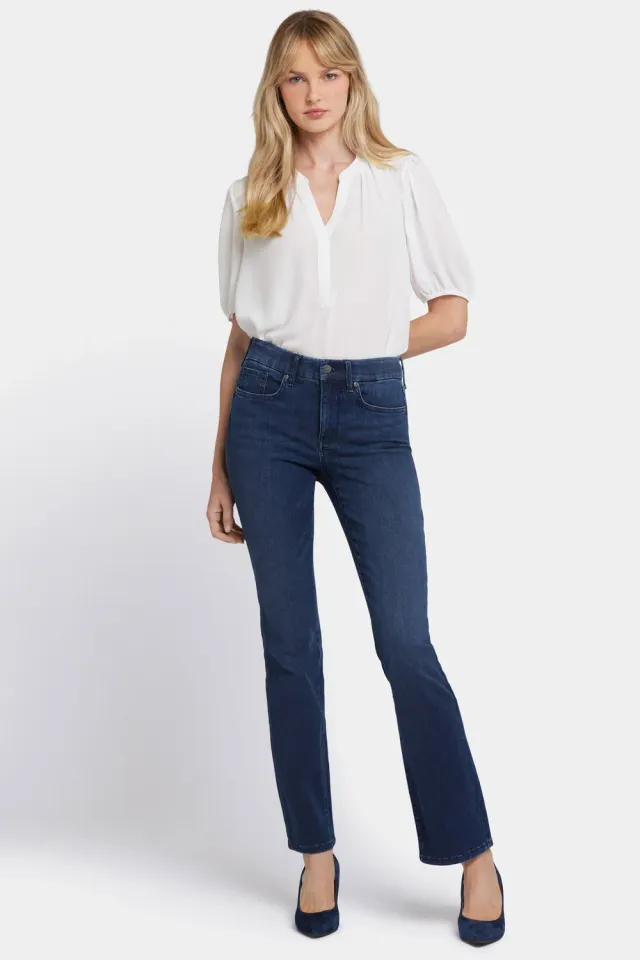 NYDJ Waist-Match Marilyn Straight Jeans Basin