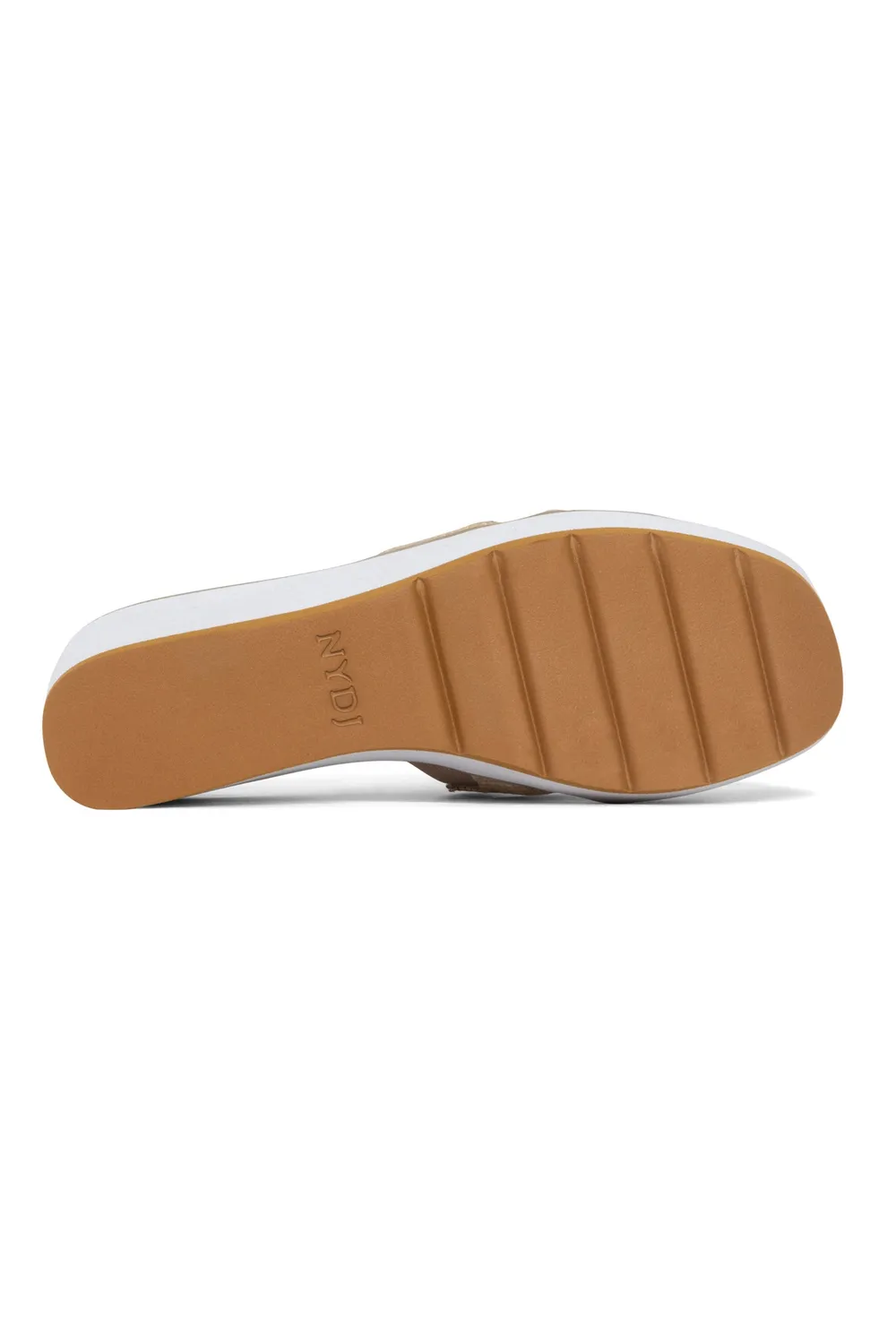 NYDJ Raizy Keilsandalen Ecru Plateau bequem