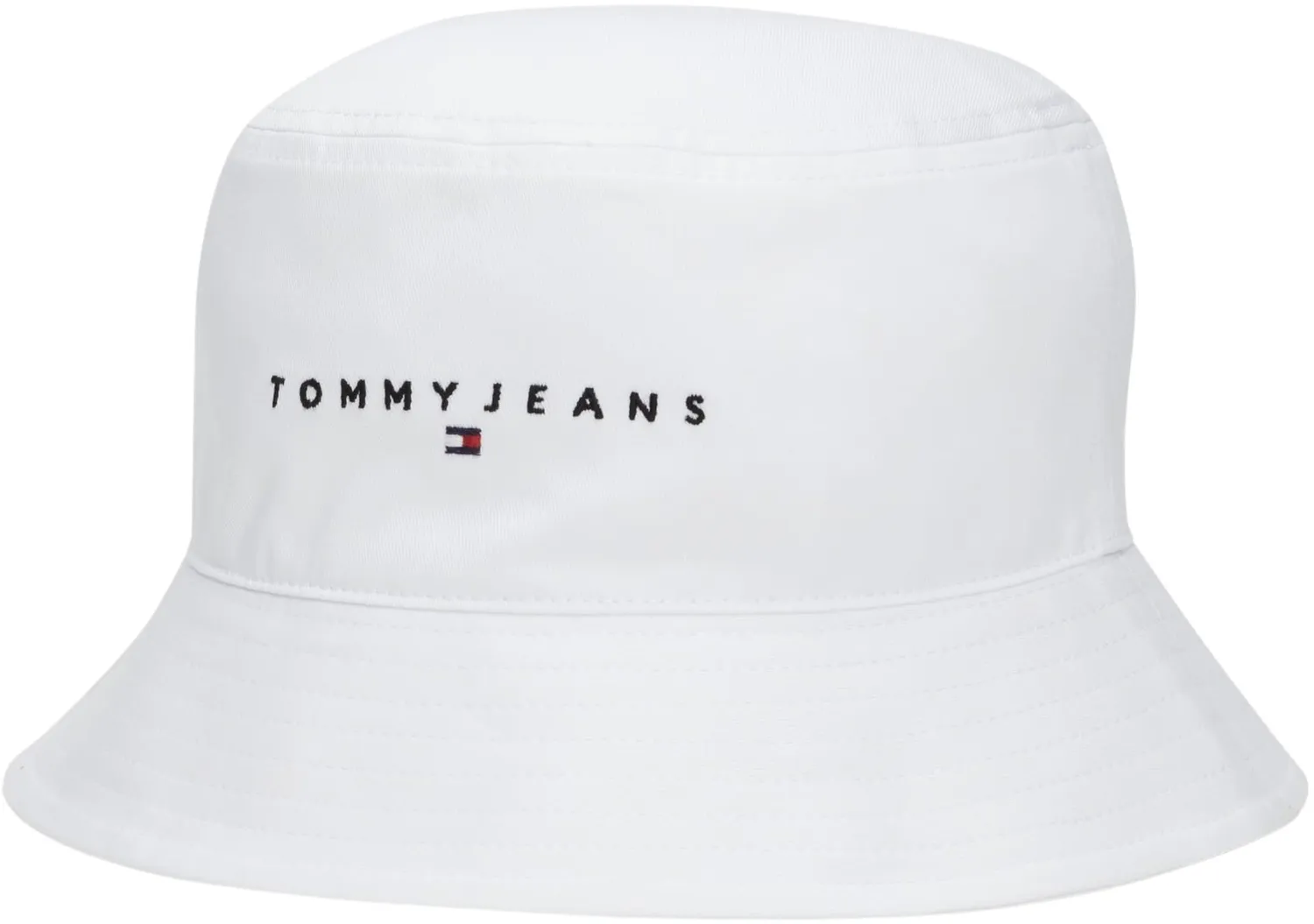 Tommy Jeans TJM Linear Logo AM0AM12895 Fischerhut Schwarz mit Logo