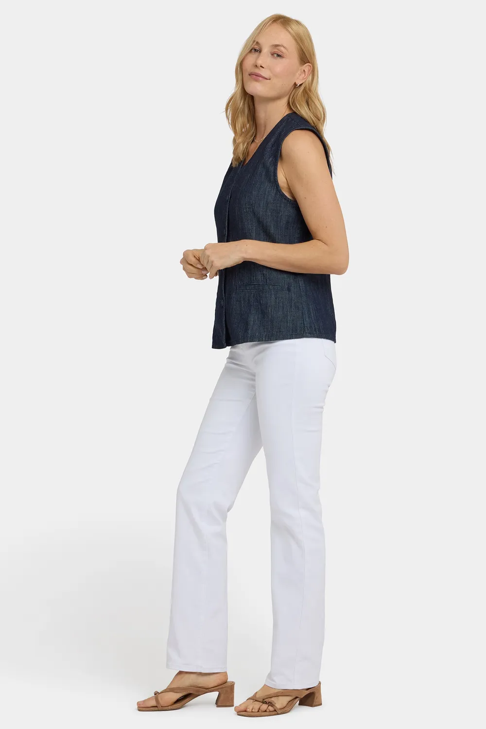 NYDJ Denim Vest Jeansweste Dark Indigo aus Baumwolle