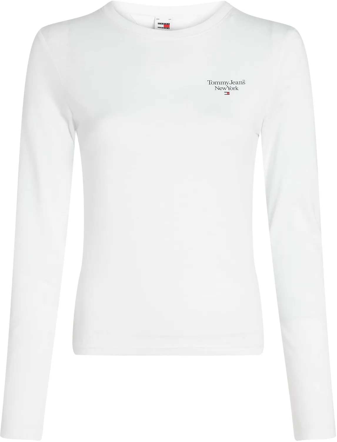 Tommy Jeans Slim Essential Logo Langarmshirt Baumwolle