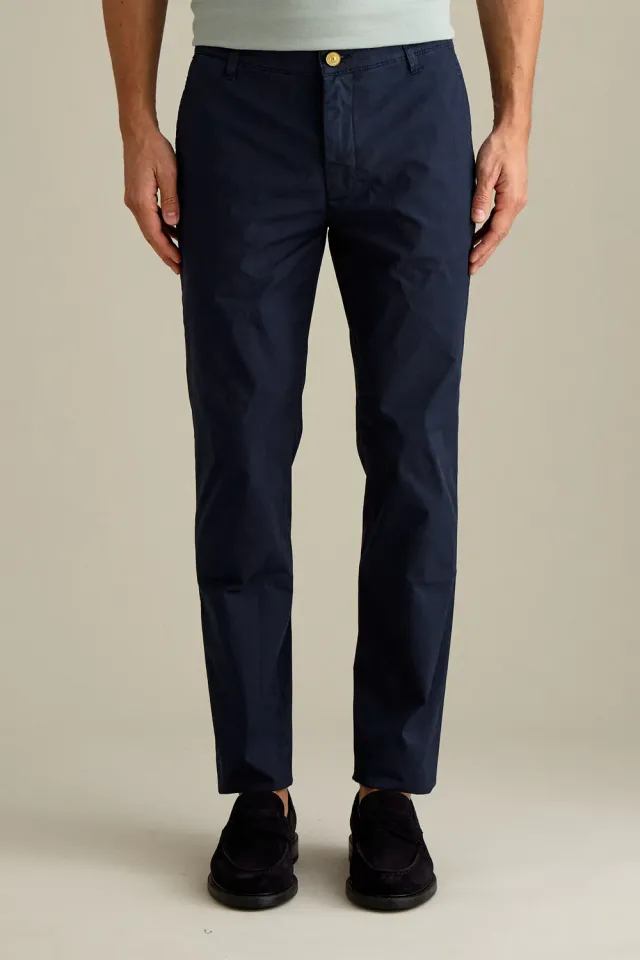 Jeckerson Jack Chino Slim Fit dunkelblau Stretch