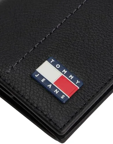 Tommy Jeans Heritage Coin Geldbeutel Schwarz faltbar