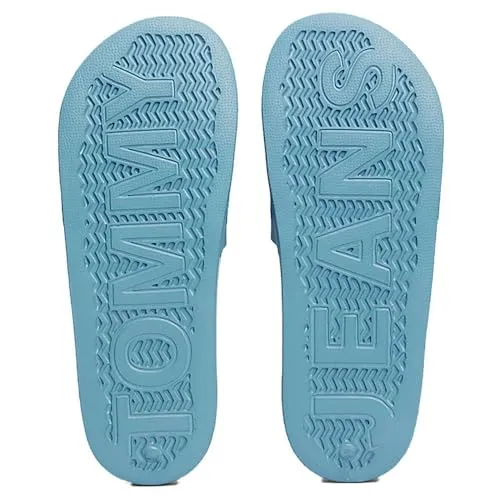 Tommy Jeans Pool Slide Badelatschen Herren Blau 42