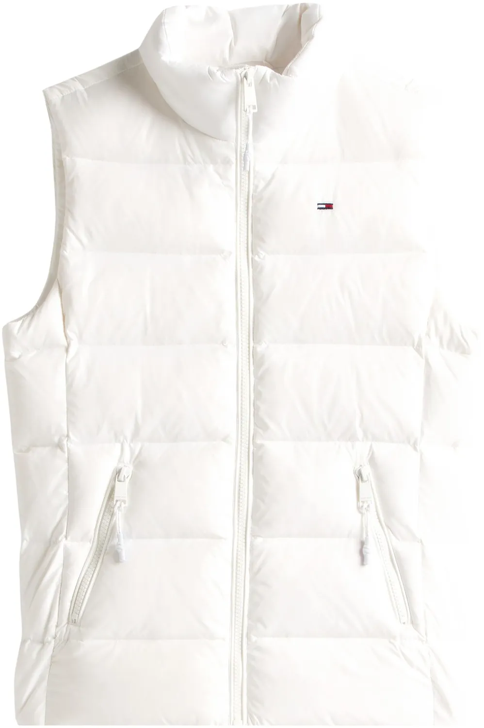 Tommy Jeans TJW Slim Zip Print Down Vest DW0DW21622 Damenweste Schwarz