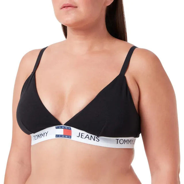Tommy Jeans Triangel Padded Stretch BH Schwarz gepolstert