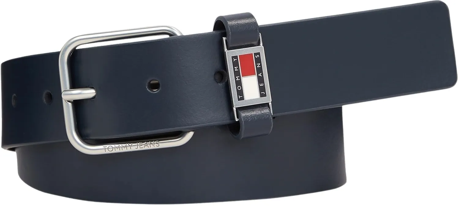 Tommy Jeans Scanton 3,5 cm Herren Gürtel Leder Schwarz