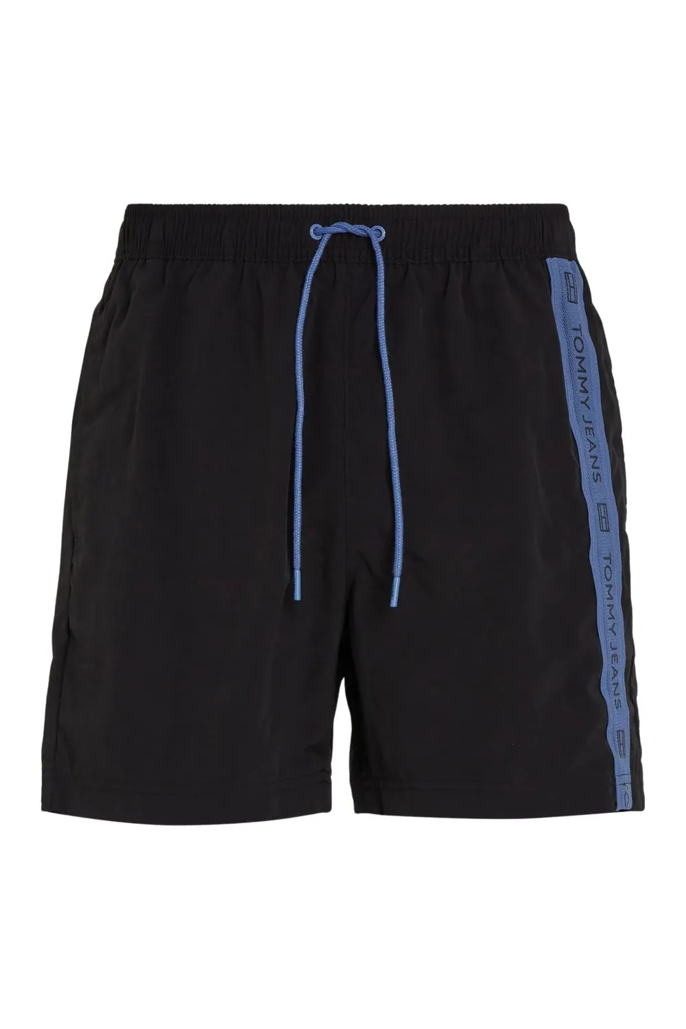 Tommy Jeans Drawstring Badehose Schwarz Polyester