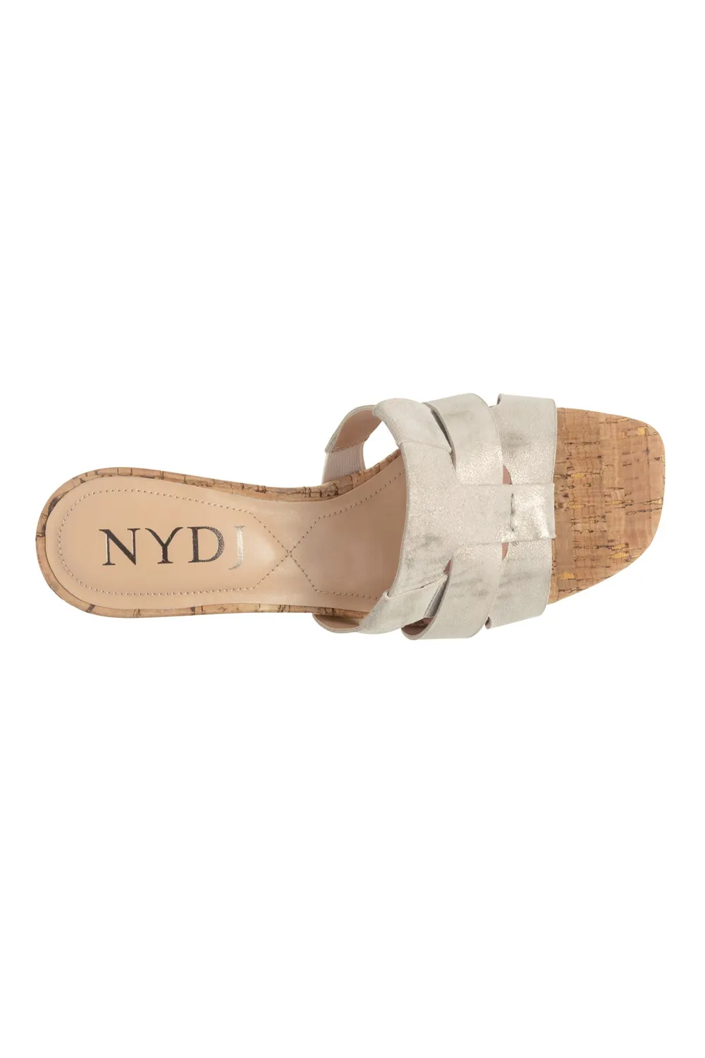 NYDJ Gloriana Mule Pantoletten Pewter Metallic