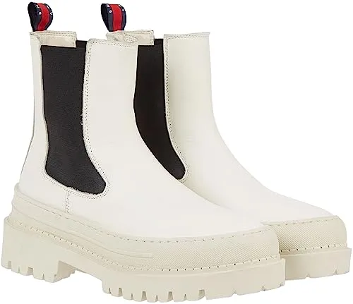 Tommy Jeans TJW Chelsea Foxing Boot Stiefel Schwarz