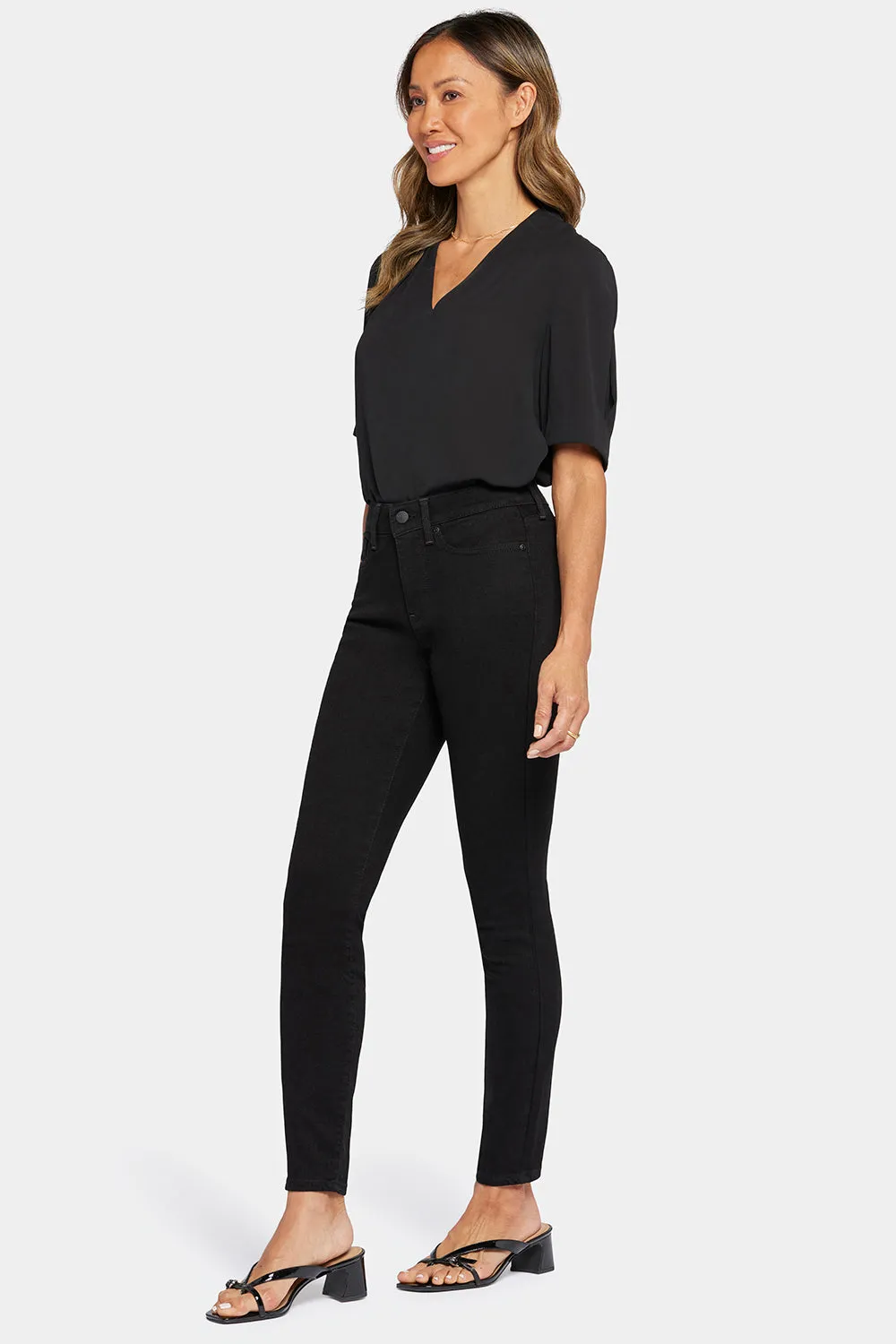 NYDJ Ami Skinny Skinny-Jeans Schwarz