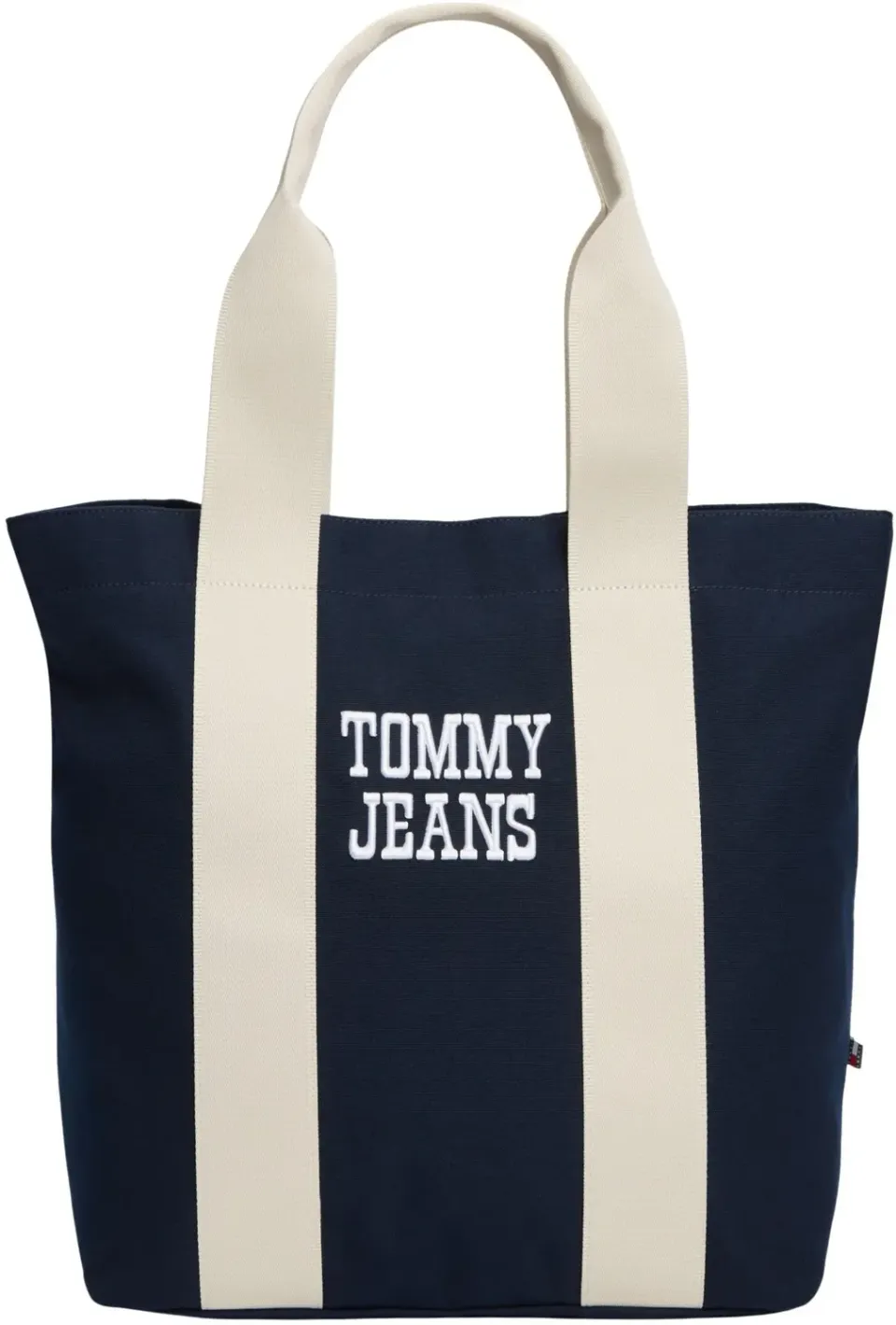 Tommy Jeans Bold Varsity Tote Bag Canvas Dunkelblau