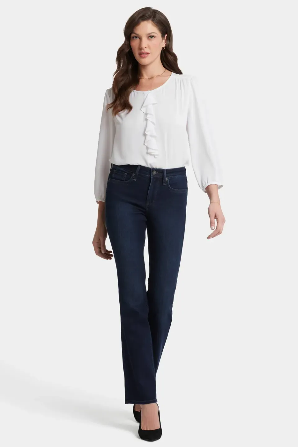 NYDJ Barbara Bootcut Jeans Burbank Wash mit Lift Tuck