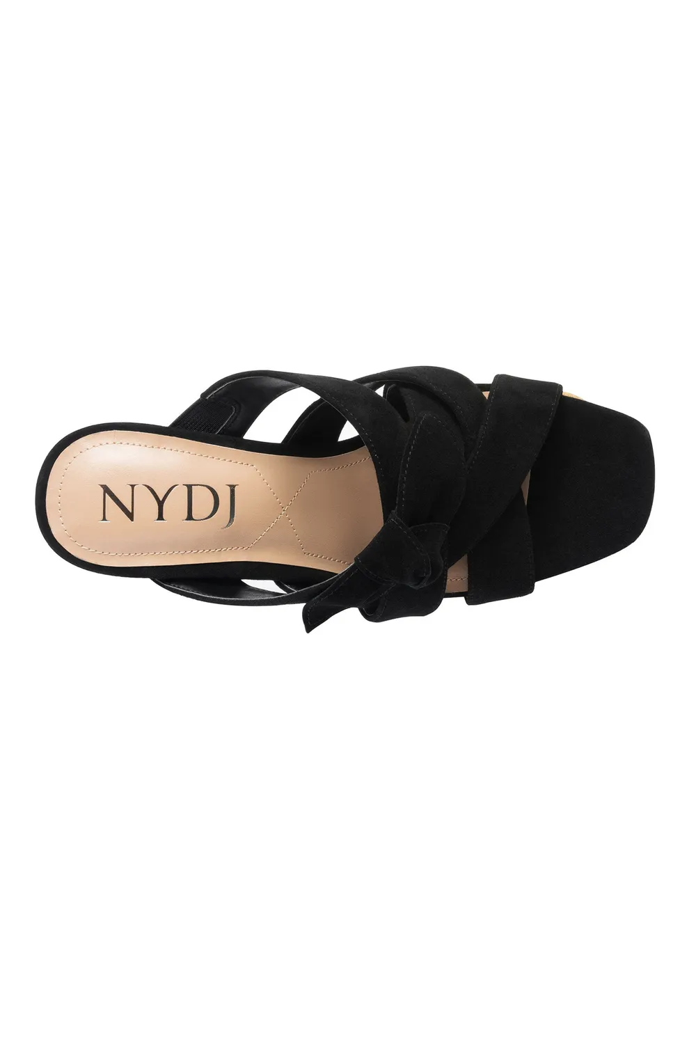 NYDJ Loreri Mule Sandalen Schwarz Blockabsatz