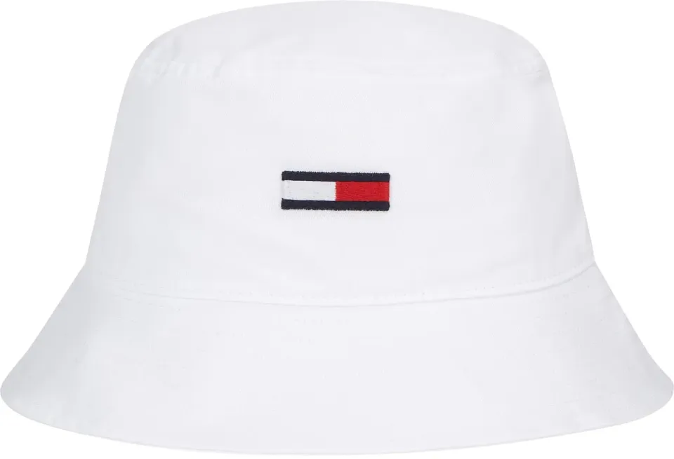Tommy Jeans TJM Flag Bucket Hat Hut weiß Baumwolle