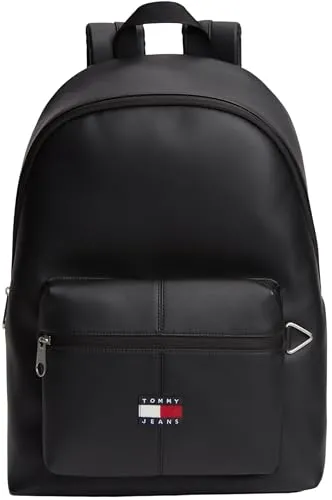 Tommy Jeans Essential Daily Rucksack schwarz Außenfach