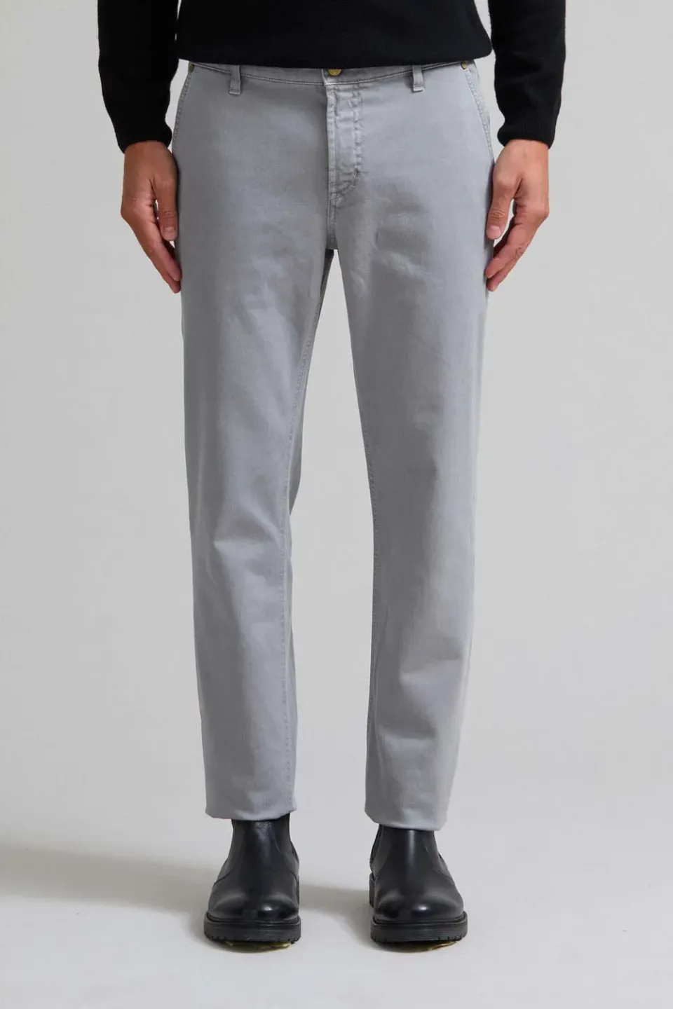 Jeckerson Julius Chino Hellgrau Baumwolle Slim Fit